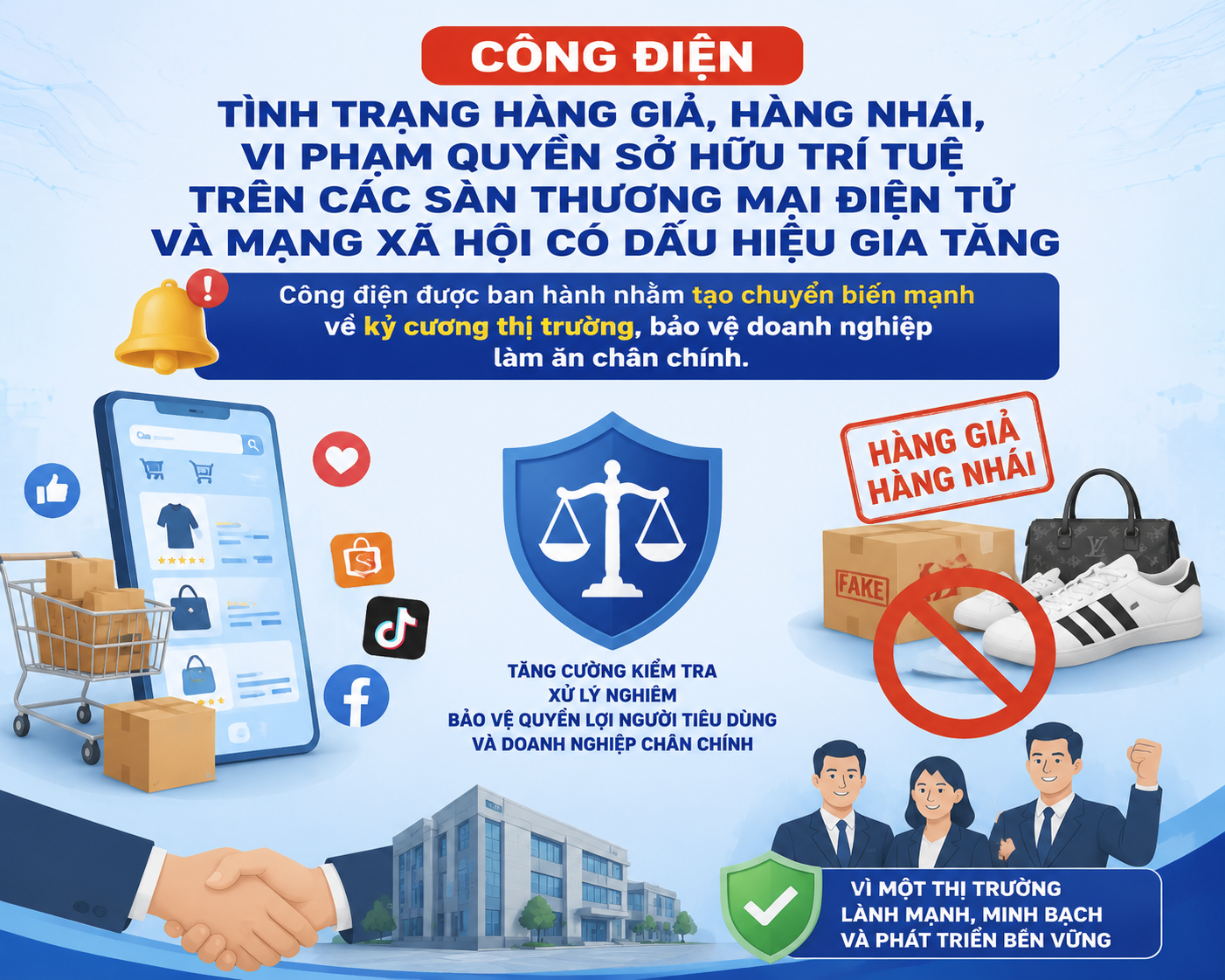Công điện 38/CĐ-TTg: Siết chặt xử lý vi phạm sở hữu trí tuệ, doanh nghiệp cần làm gì?