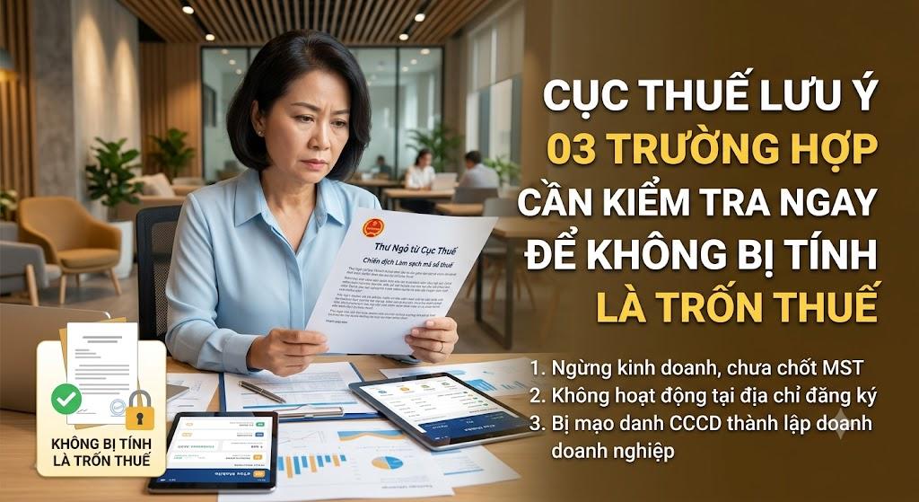 03 trường hợp cần kiểm tra ngay để không bị tính trốn thuế